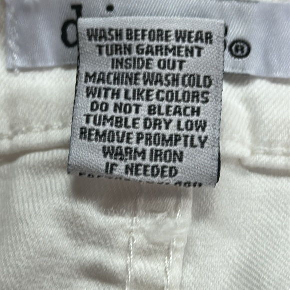d. jeans White Cotton Blend Five Pocket Denim Summertime Jean Short S12 Preowned - Picture 4 of 5